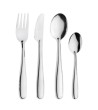 16 pc stainless steel travel cutlery set with polypropylene case