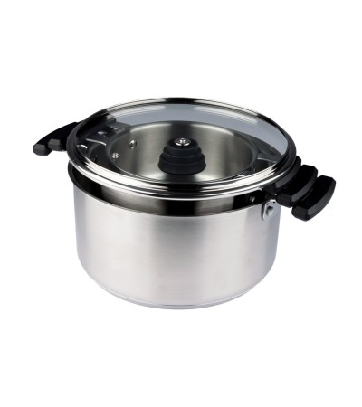 Matrioska set of 3 stackable casseroles with 3 lidsCasserole series » Online Sale» Pinti Inox