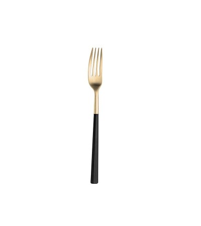 Hive gold cutlery set with black handle » Online Shop » Pinti Inox