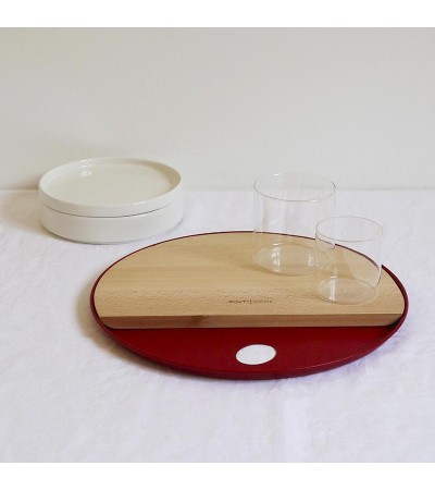 Tray O Pinti Home red 36 cm  » Online Sale »  Pinti Inox