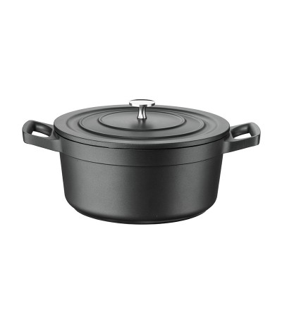 TRADITION PRO deep casserole with lid - Made of aluminum with internal non-stick coating » Online Shop » Pinti Inox