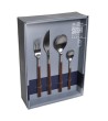 Sushi mahogany satin tableware (24 and 30 pieces)  » Online Shop » Pinti Inox