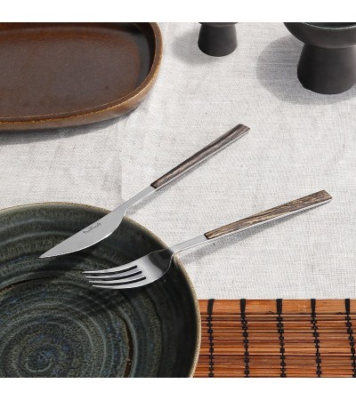 Sushi wenge tableware (24 pieces)  » Online Shop » Pinti Inox