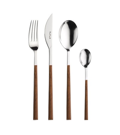 Sushi mahogany tableware (24 pieces)  » Online Shop » Pinti Inox