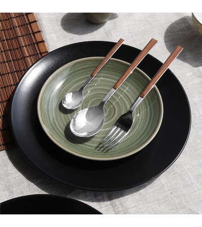 Sushi mahogany tableware (24 pieces)  » Online Shop » Pinti Inox