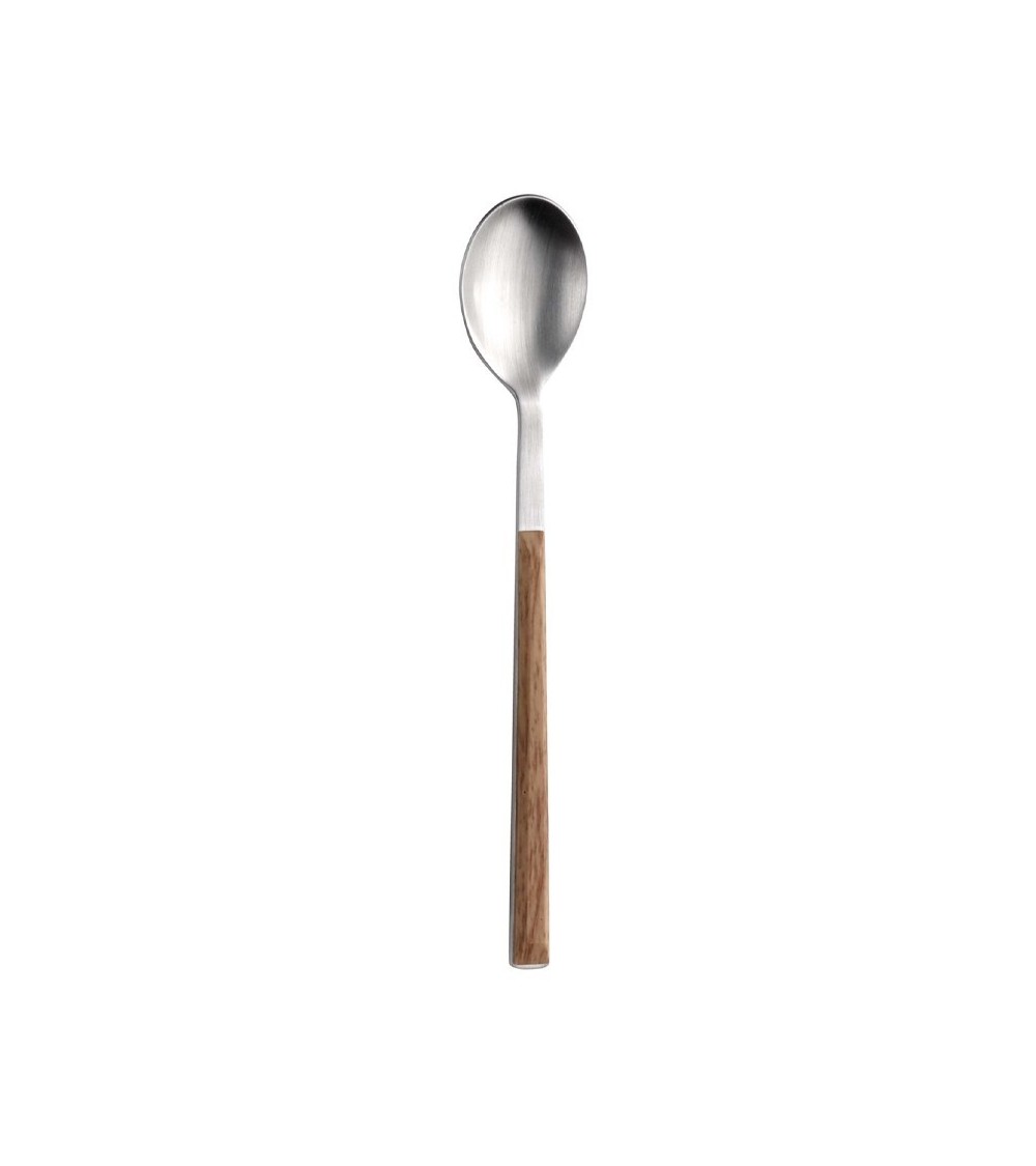 Sushi Moka satin spoons with teak handle » Online Shop » Pinti Inox