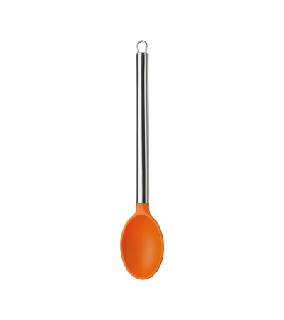 Perforated orange ladle steel and silicone » Online Shop » Pinti Inox