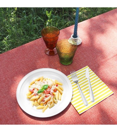 set 6pcs white steel plate for picnic and party » Online Shop » Pinti Inox