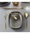 Gold Satin Stainless Steel Audrey Tableware Set » Online Shop » Pinti