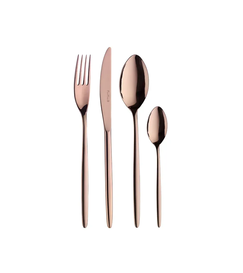 Posate da tavola Olivia Treasure Copper (24 pezzi) » Vendita Online » Pinti Inox