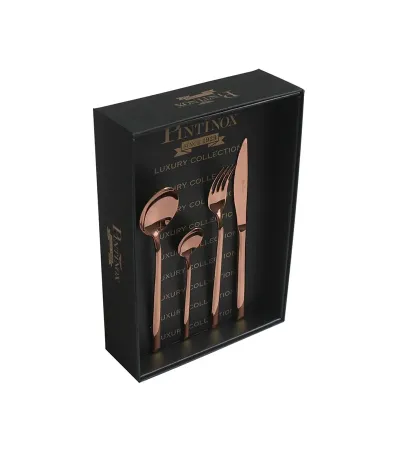 Olivia Treasure Gold cutlery with steel handle » Online Shop » Pinti Inox