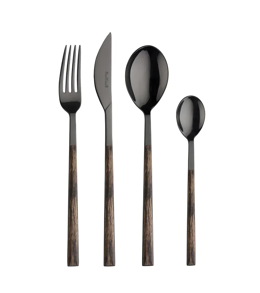 Sushi Anniversary Black&Wenge cutlery with steel handle » Online Shop » Pinti Inox