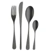 Black Satin Stainless Steel Audrey Tableware Set » Online Shop » Pinti