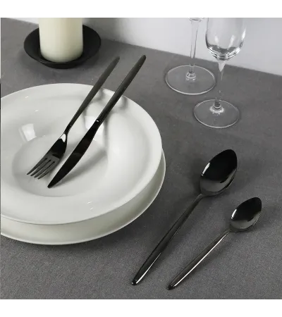 Olivia Treasure Grey cutlery with steel handle » Online Shop » Pinti Inox