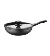 Wok Ø 30 cm PRO con coperchio - Alluminio con rivestimento interno antiaderente » Vendita Online » Pinti Inox