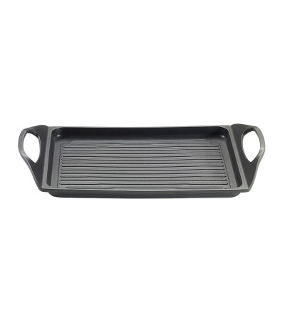 PRO 45x27 cm aluminum ribbed hot plate with internal non-stick coating » Online Shop » Pinti Inox