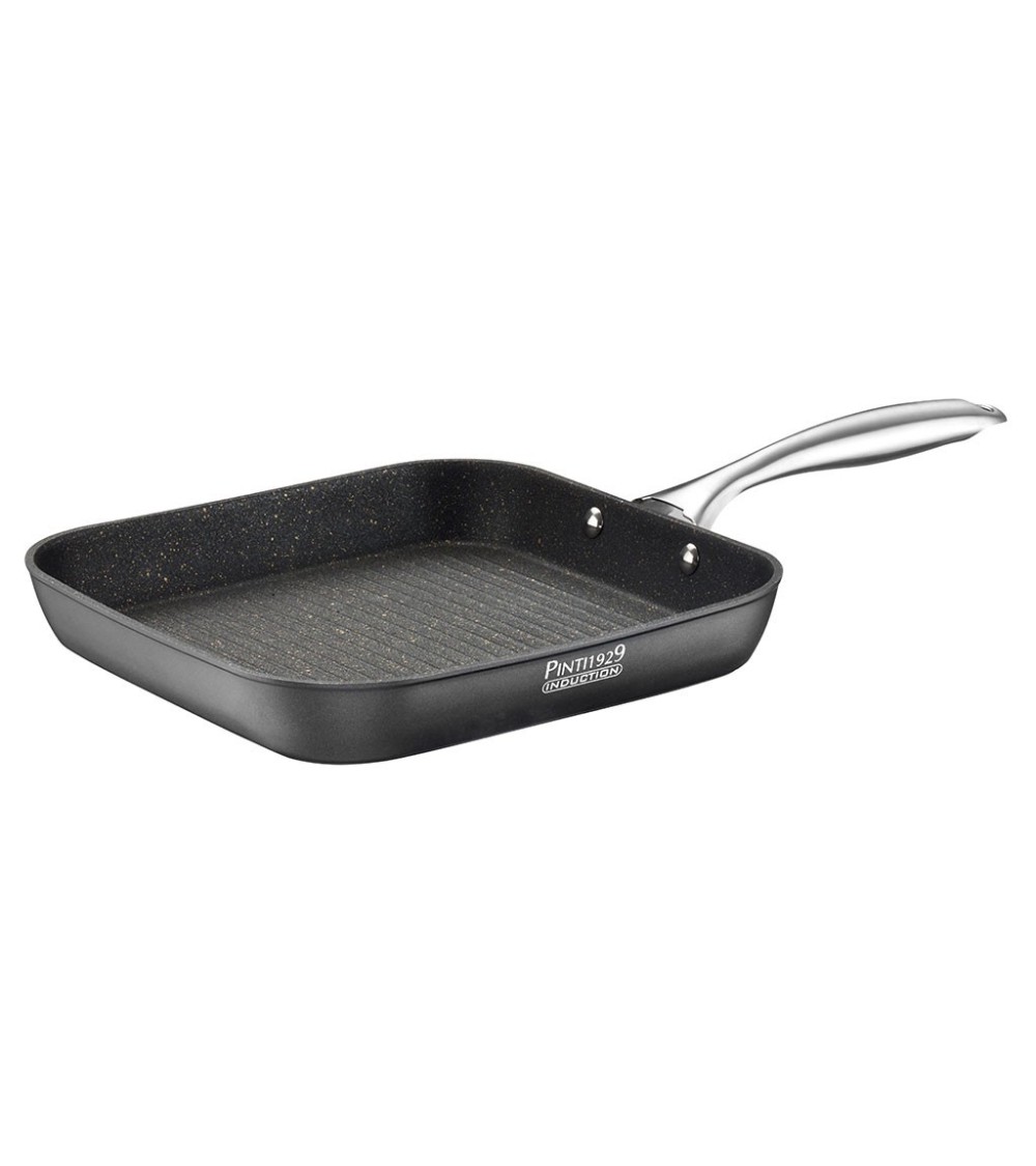 ST1 26x26 cm ribbed grill pan - Made of aluminum with internal non-stick coating » Online Shop » Pinti Inox