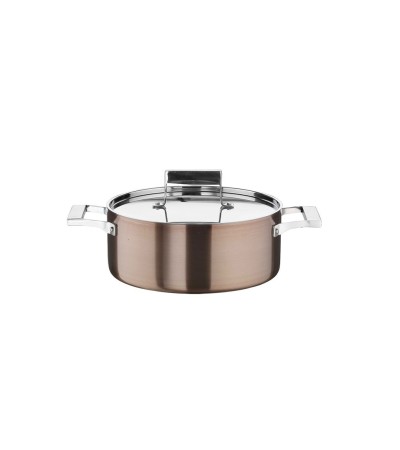 3.0 low casserole made of trimetal with lid » Online Shop » Pinti Inox