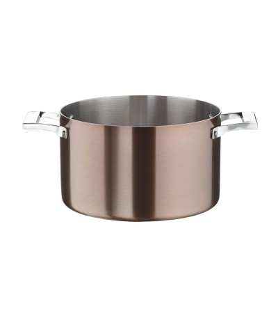 Casseruola mezza fonda 3.0 in trimetallo senza coperchio » Vendita Online » Pinti Inox