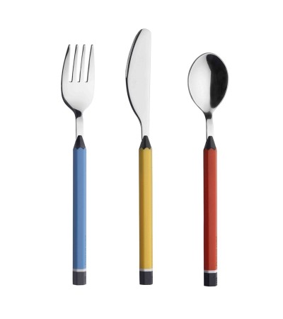 Matite Baby steel and ABS children's cutlery set (3 pieces) » Online Shop » Pinti Inox