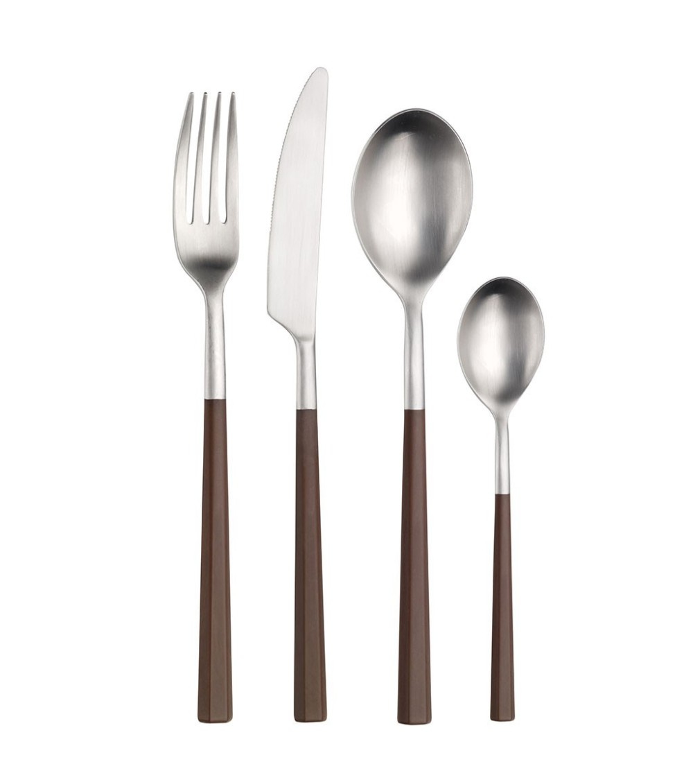 Hive cutlery set with merlot handle » Online Shop » Pinti Inox